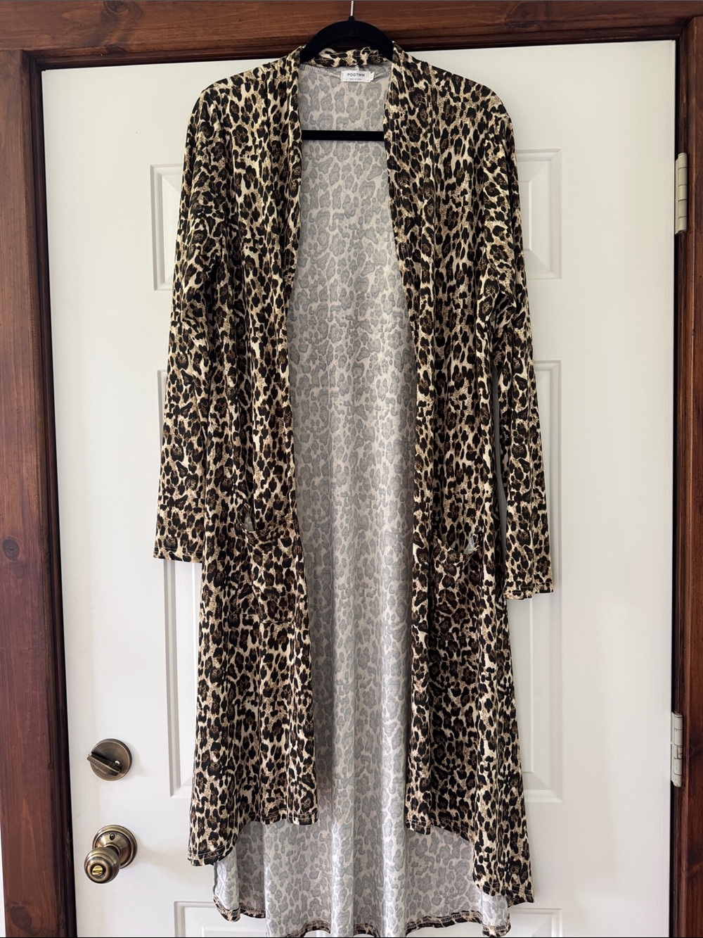 Lightweight Animal Print Duster